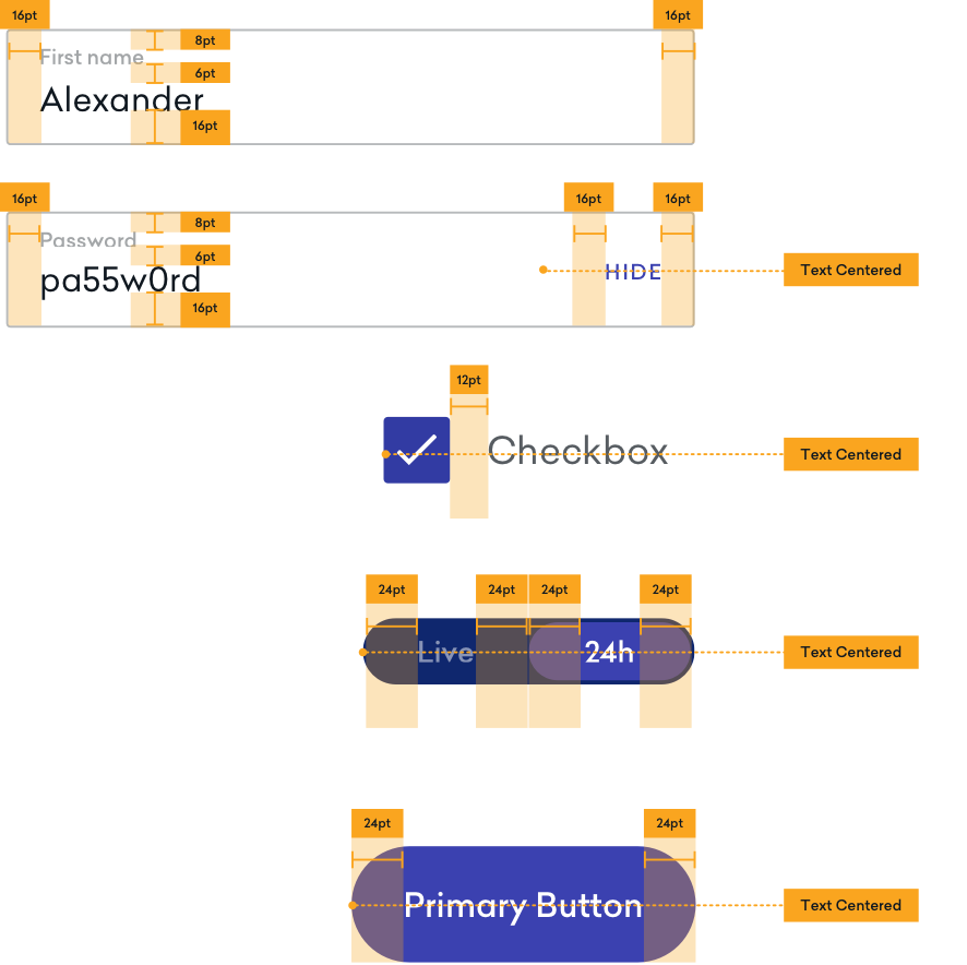 input fields documentation